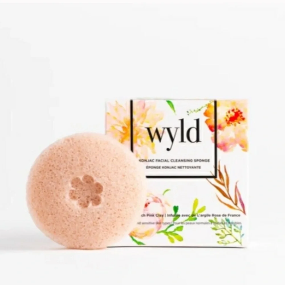 Wyld konjac facial cleansing sponge vegan NWT
